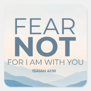 Fear Not Christian Sticker Isaiah 41:10