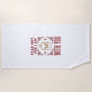 Fear Not Christian Warrior Vintage T-Shirt_1 Beach Towel