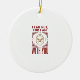 Fear Not Christian Warrior Vintage T-Shirt_1 Ceramic Tree Decoration