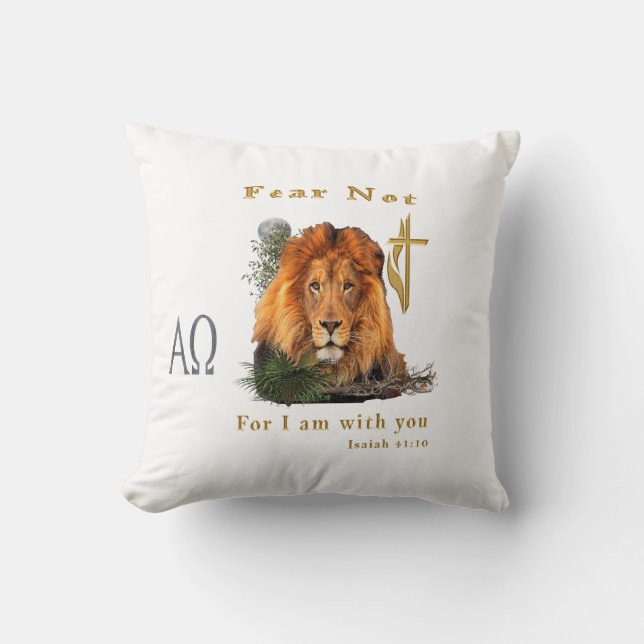 Fear Not for I am With thee Cushion (Front)