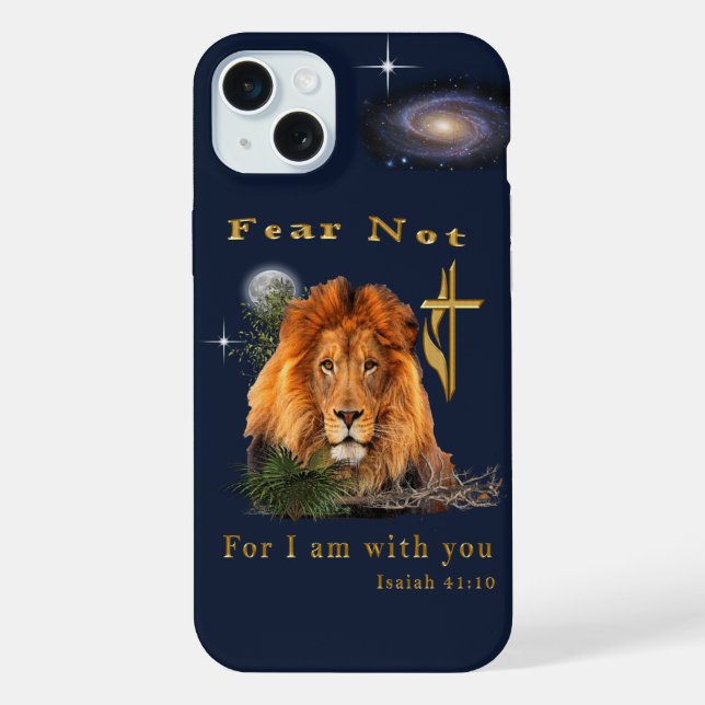 Fear Not for I am With thee iPhone Case (Back)