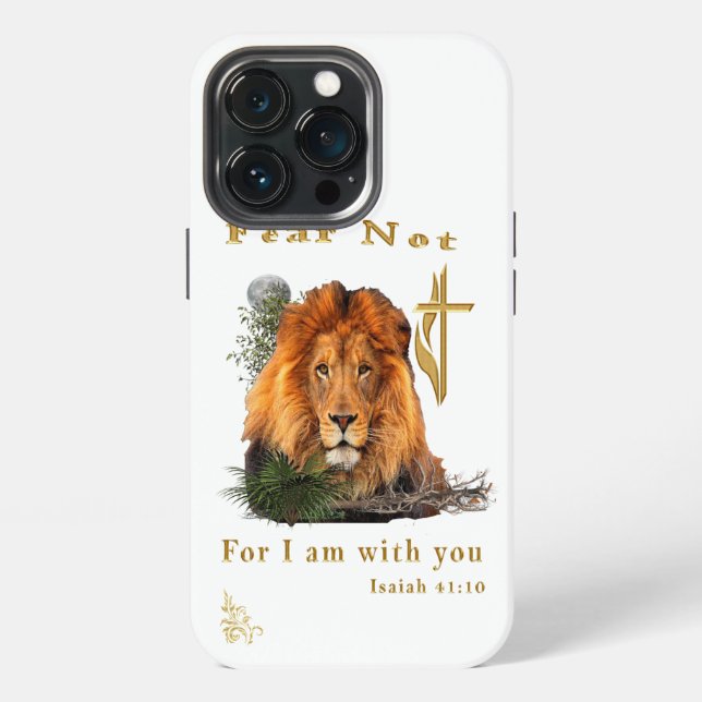 Fear Not for I am With thee iPhone Case (Back)