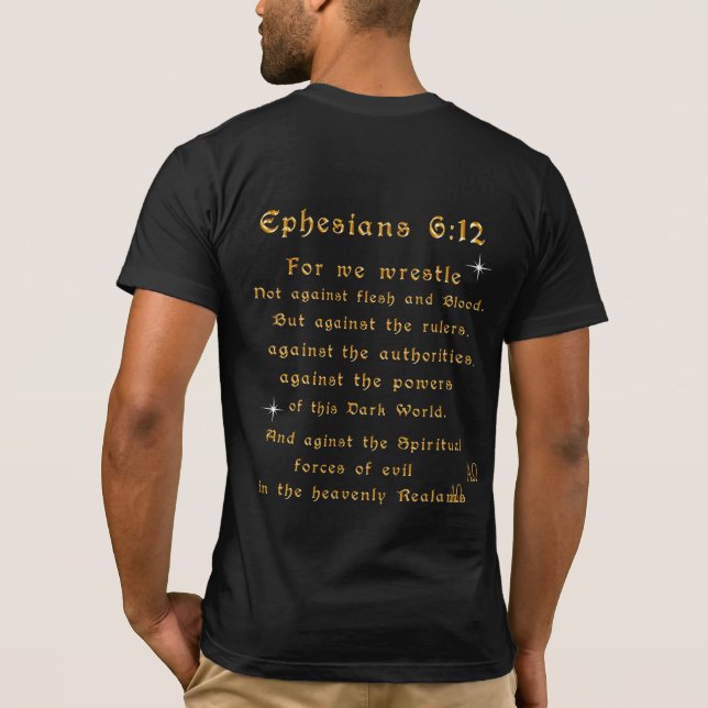 Fear not for I am with thee T-Shirt (Back)