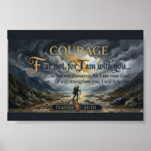 Fear Not for I Am With You Isaiah 41:10 Wall Art