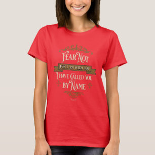 "Fear Not" Gold Cross Vintage Scripture T-Shirt