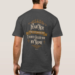 "Fear Not" Gold Cross Vintage Scripture T-Shirt