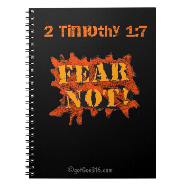 Fear Not gotGod316.com Notebook (Front)