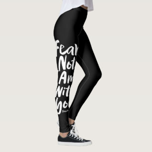 FEAR NOT, I AM with you Christian Cross God Jesus Leggings