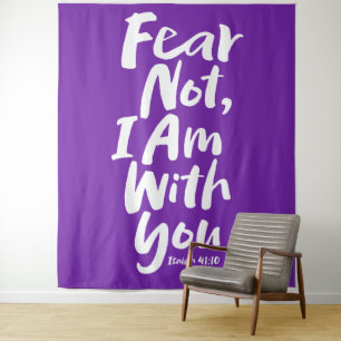 FEAR NOT, I AM with you Isaiah Christian God Jesus Tapestry