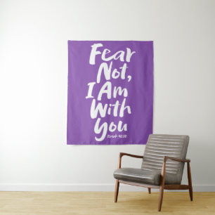 FEAR NOT, I AM with you - Religious Hope God Jesus Tapestry