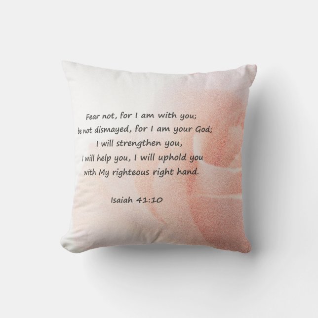 Fear Not Inspirational Pillow (Front)