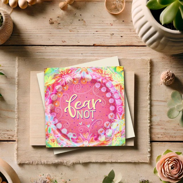 Fear Not Pink Flower Inspirational Inspirivity (Creator Uploaded)