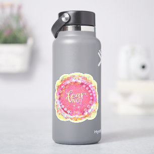 Fear Not Pink Pretty Floral Inspirivity Sticker