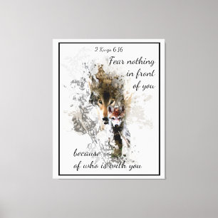 Fear Nothing in front of you Inspirational Quote Canvas Print