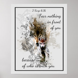 Fear Nothing in front of you Inspirational Quote Poster