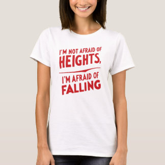 Fear of Falling: A Typography Design T-Shirt