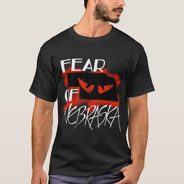 Fear Of Nebraska, Black Basic shirt (Front)