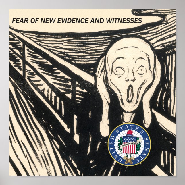 Fear Of New Evidence And Witnesses Poster (Front)