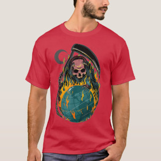 Fear Reaper Devil Grim Reaper Death Soul Collector T-Shirt