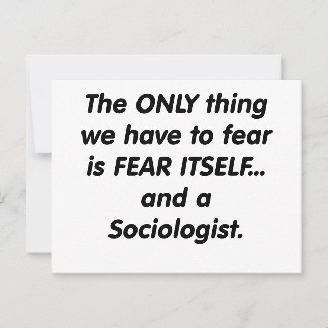 fear sociologist (Front)