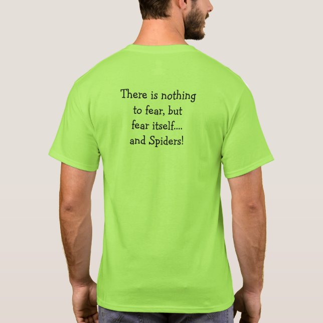 Fear Spiders T-Shirt (Back)