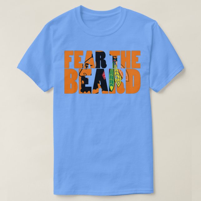 Fear The Beard Blackhawks 3 T-Shirt (Design Front)