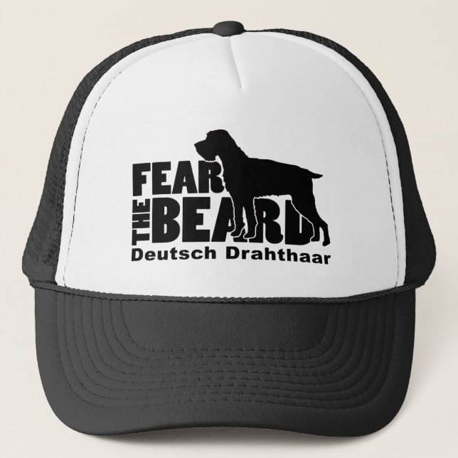 Fear the Beard - Deutsch Drahthaar Gear Trucker Hat (Front)
