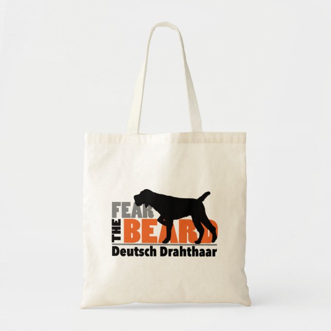 Fear the Beard - Deutsch Drahthaar Tote Bag (Front)