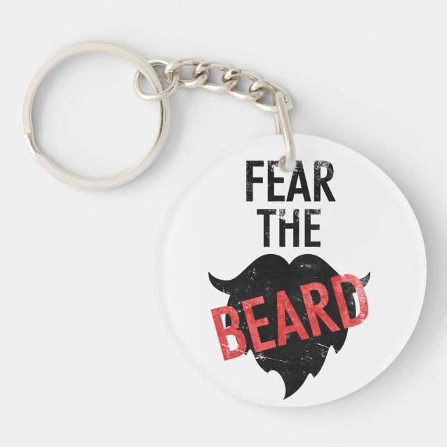 Fear the beard key ring (Front)
