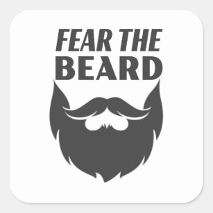 Fear the Beard Square Sticker