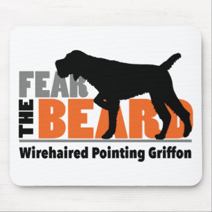 Fear the Beard - Wirehaired Pointing Griffon Mouse Mat