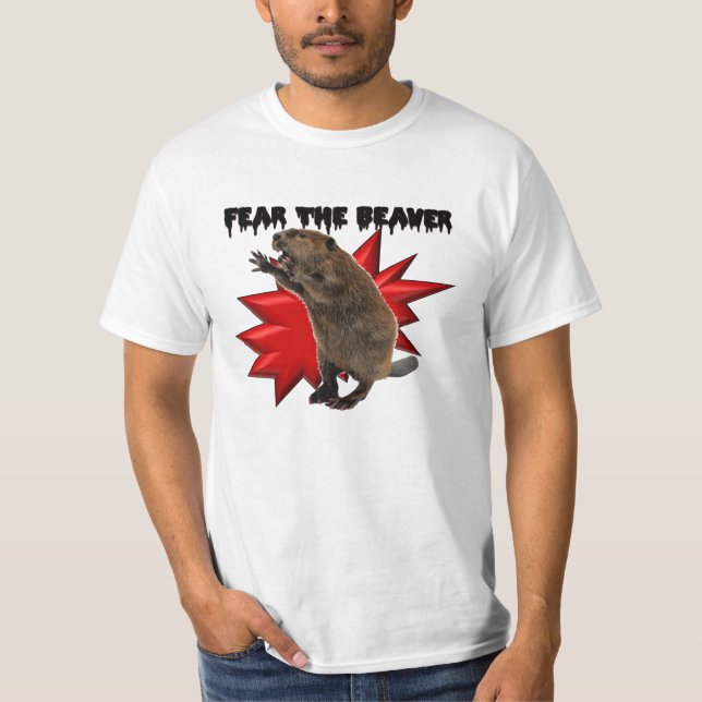 Fear The Beaver (Value Tee) T-Shirt (Front)