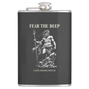 Fear the Deep – Poseidon Mythic  Hip Flask