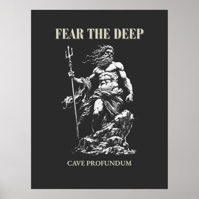 Fear the Deep – Poseidon Mythic  Poster (Front)