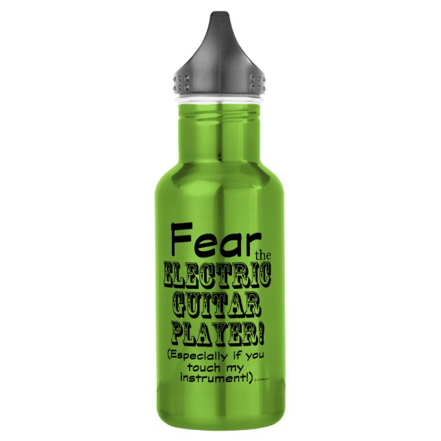 Fear The Electric Guitar Player 532 Ml Water Bottle (Left)