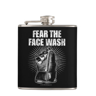 Fear The Face Wash (Hockey) Hip Flask