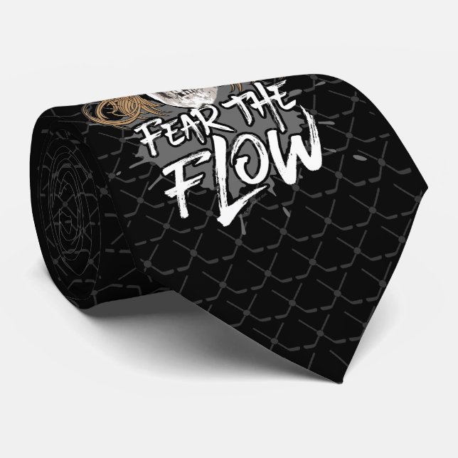 Fear The Flow (hockey hair) Tie (Rolled)