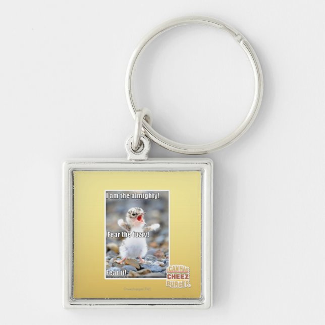 Fear the Fuzzy! Key Ring (Front)