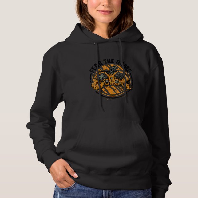 Fear The Game Pumkin Halloween Gaming Costume Hoodie (Front)