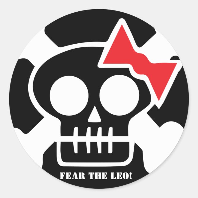 FEAR THE LEO! Sticker (Front)