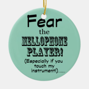 Fear The Mellophone Player Ceramic Tree Decoration