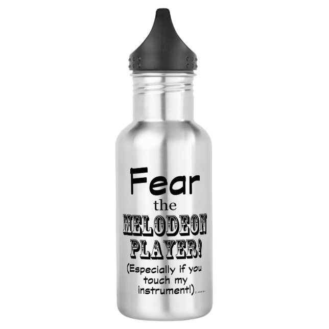 Fear The Melodeon Player Water Bottle (Left)