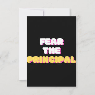 Fear The Principal Thank You Card