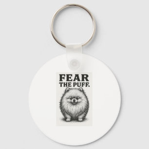 Fear The Puff � Hilarious Fluffy Dog Warning Key Ring