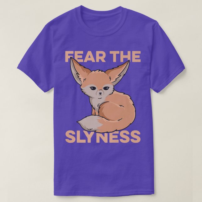 Fear The Slyness Design For A Fennec Fo Lover Prem T-Shirt (Design Front)