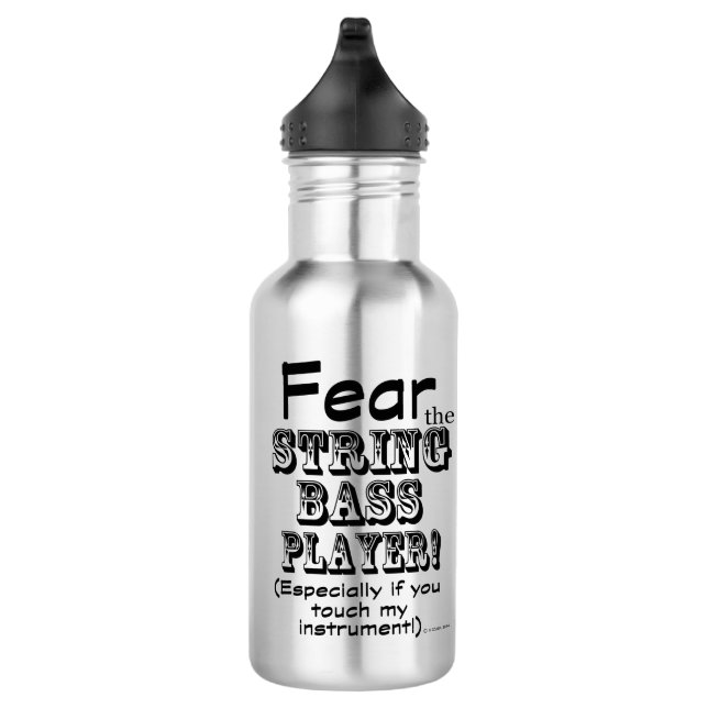 Fear The String Bass Player 532 Ml Water Bottle (Right)