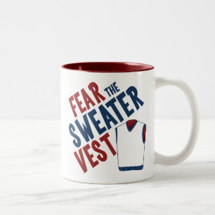 Fear the Sweater Vest Two-Tone Coffee Mug