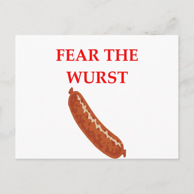 fear the wurst postcard (Front)