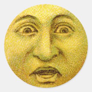 Fearful Moon Halloween Stickers