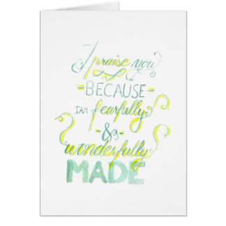 Fearfully and Wonderfully Made